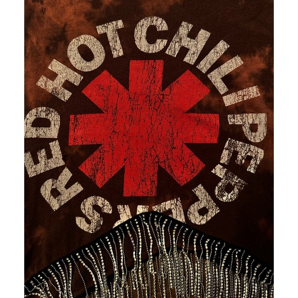 Red Hot Chili Peppers Rhinestone Fringe Tank Top. Size Small. NWT - Picture 2 of 12